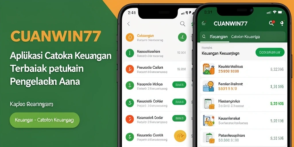 Tampilan antarmuka CUANWIN77 yang memudahkan pengguna mencatat keuangan.