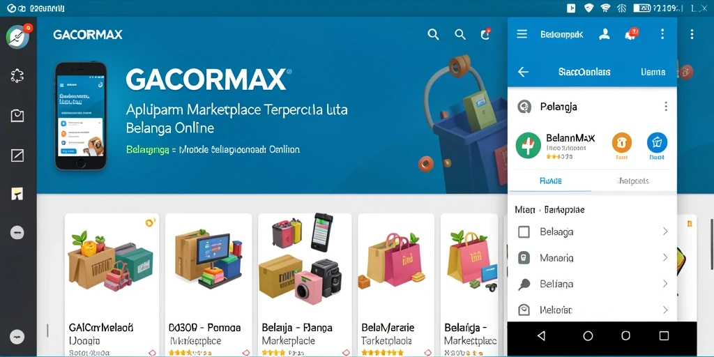 Antarmuka GACORMAX yang modern dan fungsional untuk belanja online.