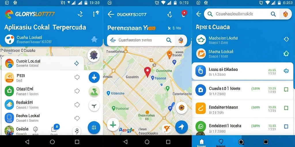 Tampilan antarmuka utama GLORYSLOT777 untuk informasi cuaca lokal.
