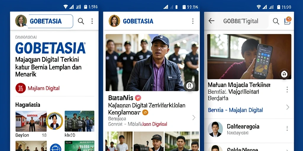 Antarmuka aplikasi GOBETASIA yang menarik dan informatif.