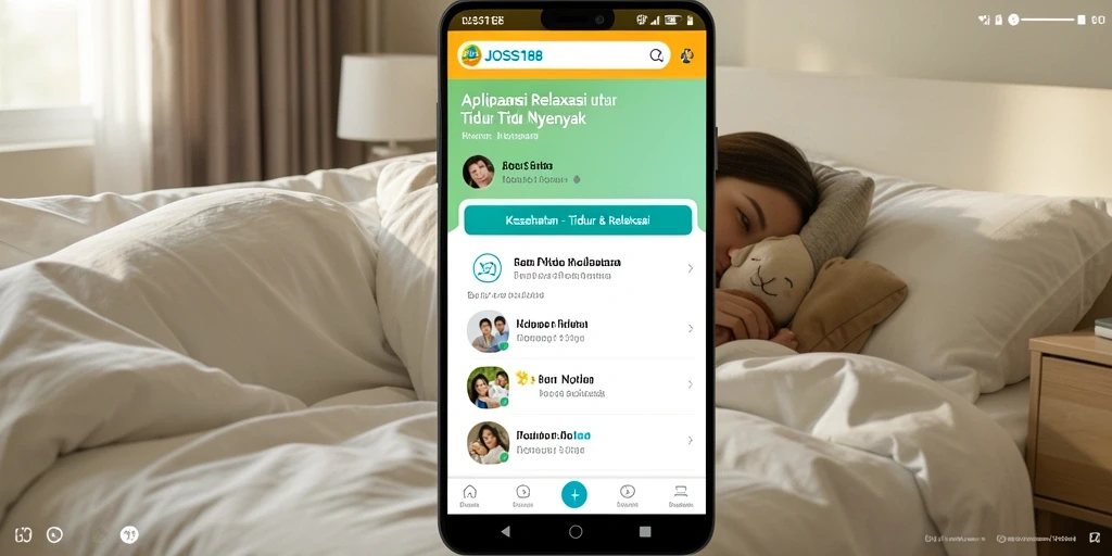 Antarmuka JOSS188 yang sederhana untuk relaksasi dan tidur.